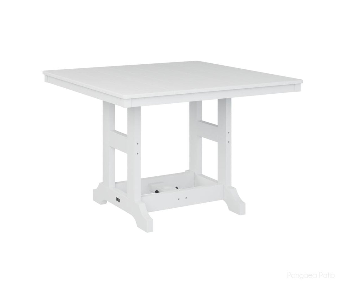 BGGCLT0044CWH-Berlin Gardens-Garden Classic 44" Square Table - Counter Height-White BG-Pangaea Patio