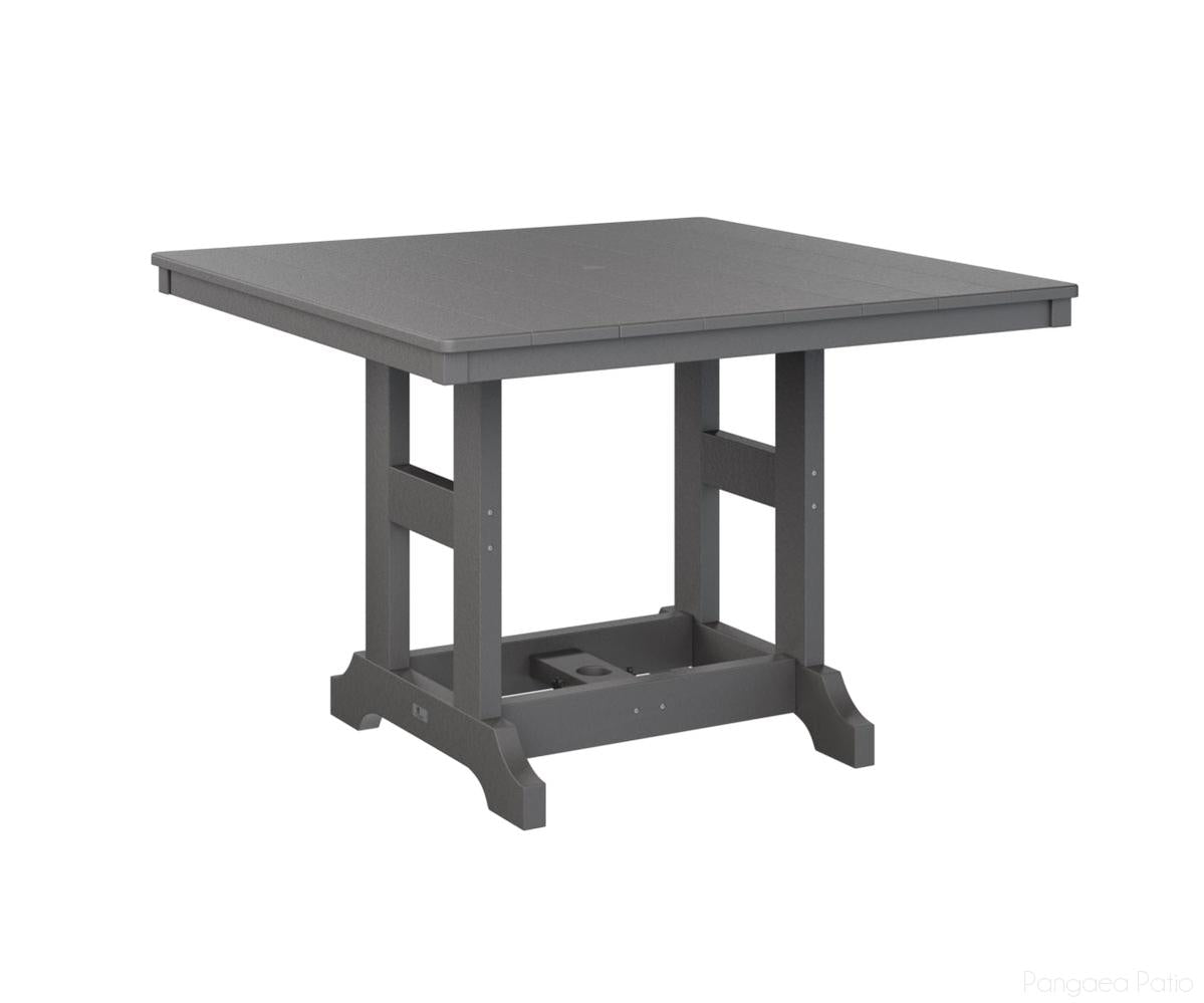 BGGCLT0044DSG-Berlin Gardens-Garden Classic 44" Square Table - Dining Height-Smoke Gray BG-Pangaea Patio