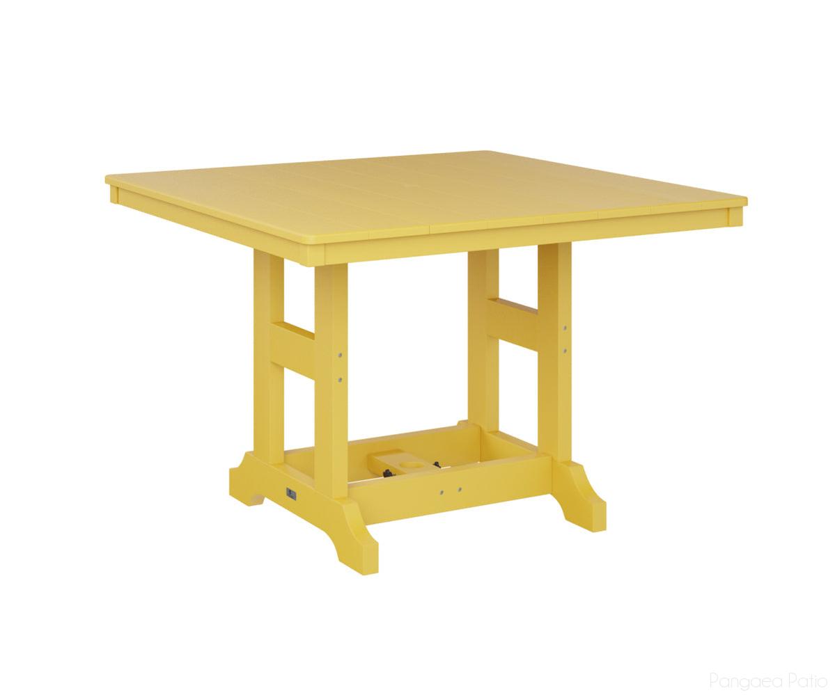 BGGCLT0044DSY-Berlin Gardens-Garden Classic 44" Square Table - Dining Height-Sunburst Yellow BG-Pangaea Patio