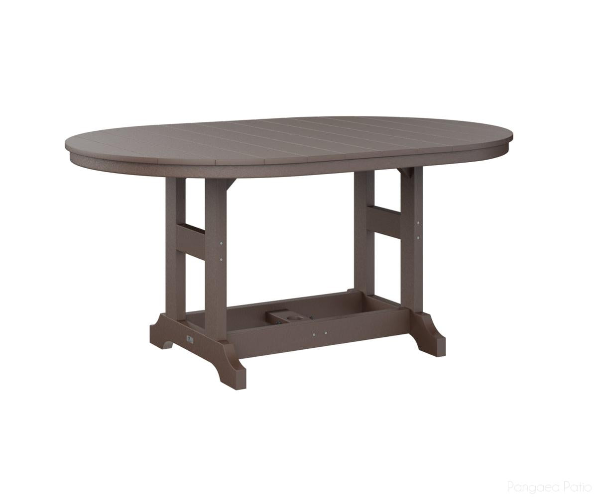 BGGCST4464BCB-Berlin Gardens-Garden Classic 44" x 64" Oblong Table - Bar Height-Chocolate Brown BG-Pangaea Patio