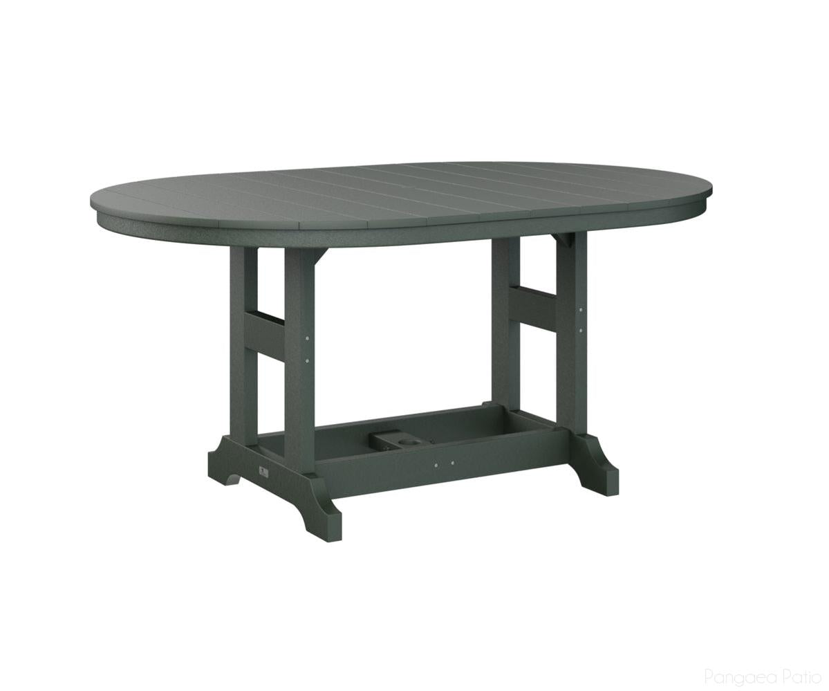 BGGCST4464BGN-Berlin Gardens-Garden Classic 44" x 64" Oblong Table - Bar Height-Green BG-Pangaea Patio