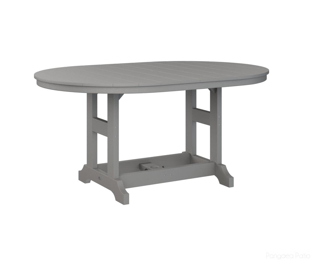 BGGCST4464BLG-Berlin Gardens-Garden Classic 44" x 64" Oblong Table - Bar Height-Light Gray BG-Pangaea Patio