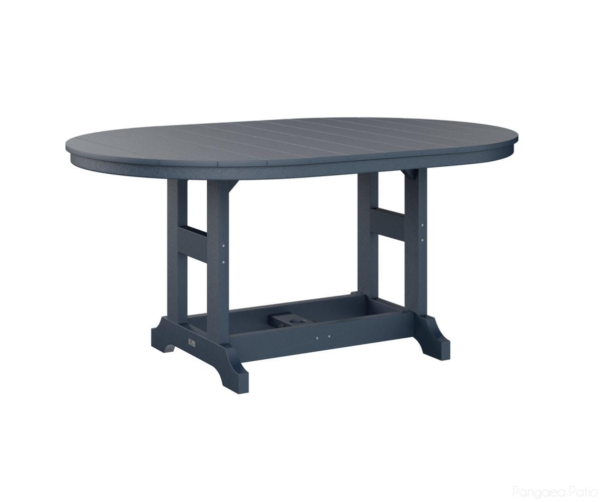 BGGCST4464BNB-Berlin Gardens-Garden Classic 44" x 64" Oblong Table - Bar Height-Navy Blue BG-Pangaea Patio