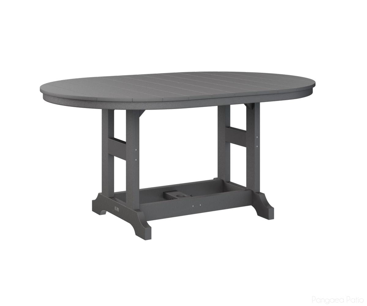 BGGCST4464BSG-Berlin Gardens-Garden Classic 44" x 64" Oblong Table - Bar Height-Smoke Gray BG-Pangaea Patio