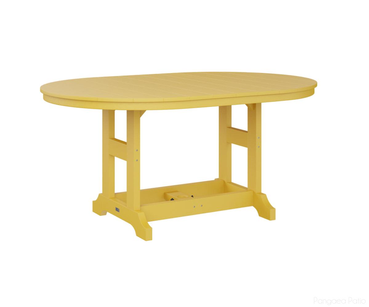 BGGCST4464BSY-Berlin Gardens-Garden Classic 44" x 64" Oblong Table - Bar Height-Sunburst Yellow BG-Pangaea Patio
