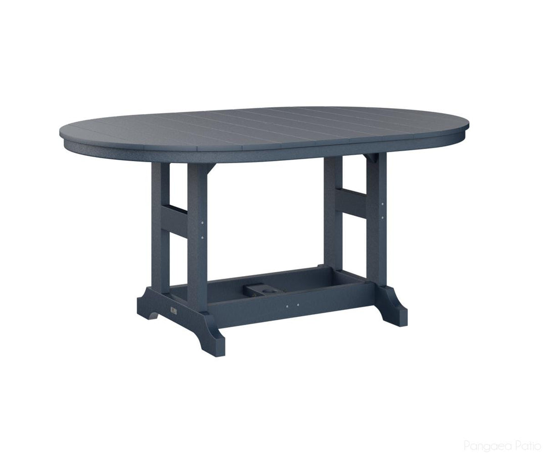 BGGCST4464CNB-Berlin Gardens-Garden Classic 44" x 64" Oblong Table - Counter Height-Navy Blue BG-Pangaea Patio
