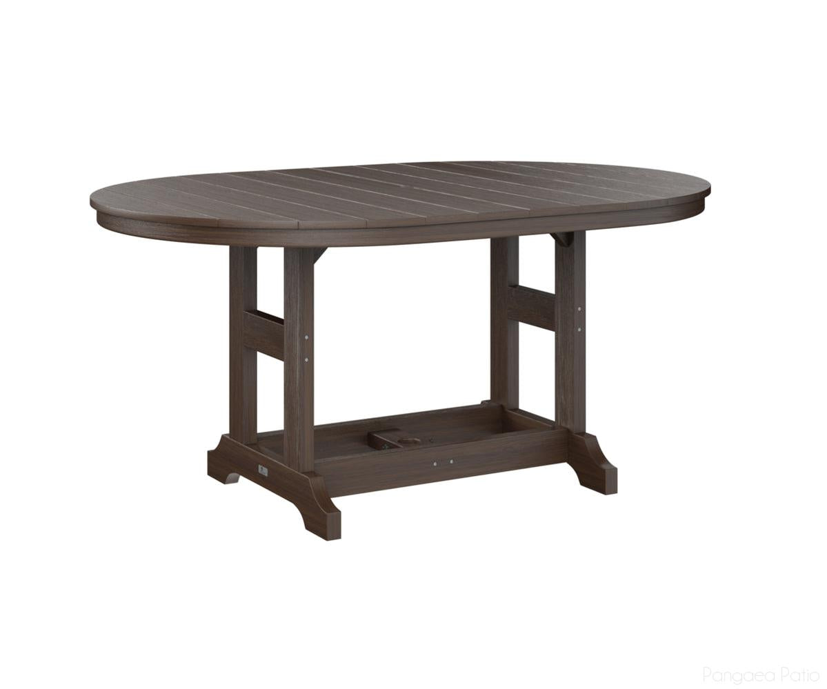 BGGCST4464DBW-Berlin Gardens-Garden Classic 44" x 64" Oblong Table - Dining Height-Brazilian Walnut BG-Pangaea Patio