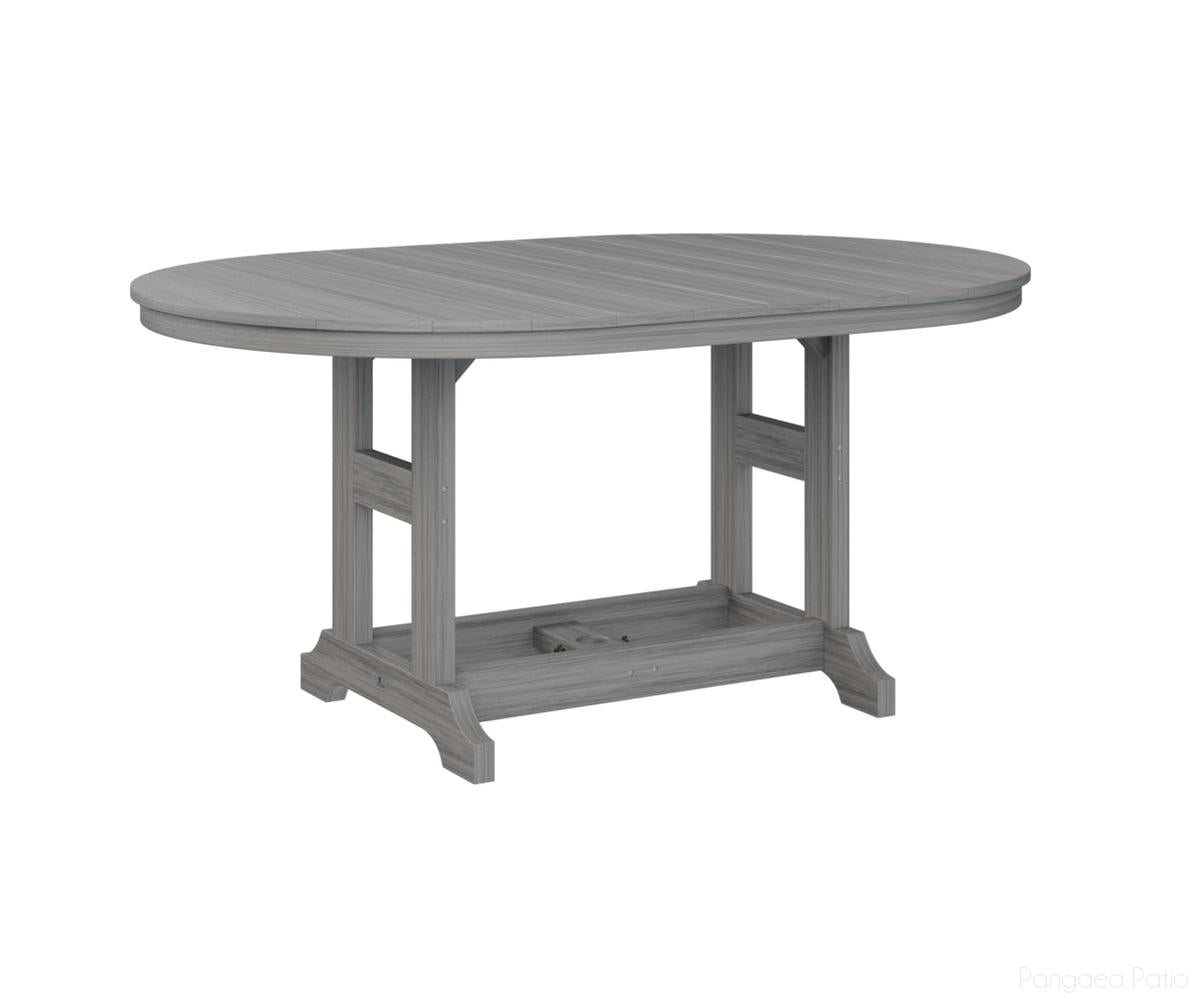 BGGCST4464DDG-Berlin Gardens-Garden Classic 44" x 64" Oblong Table - Dining Height-Driftwood Gray BG-Pangaea Patio