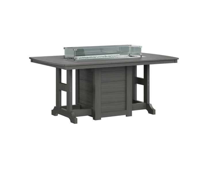 BGGCFT4472DCG-Berlin Gardens-Garden Classic 44" x 72" Rectangular Fire Dining Table-Pangaea Patio