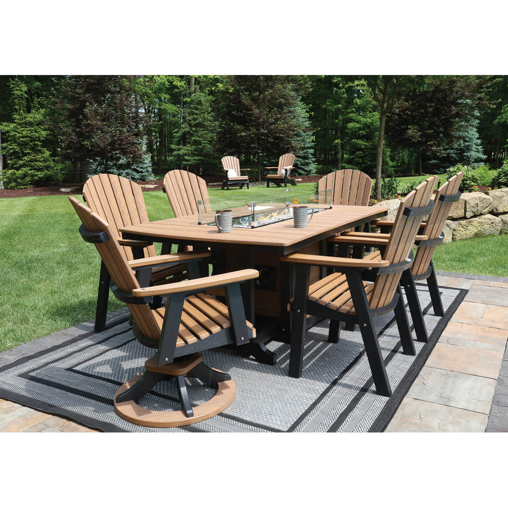 Garden Classic 44" x 72" Rectangular Fire Dining Table-Berlin Gardens-Pangaea Patio