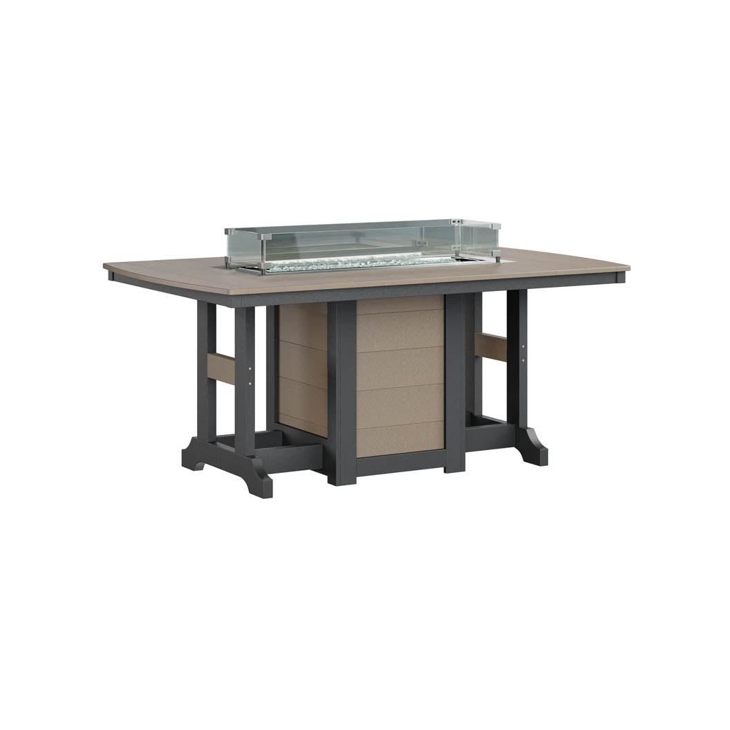 Garden Classic 44" x 72" Rectangular Fire Dining Table-Berlin Gardens-Pangaea Patio