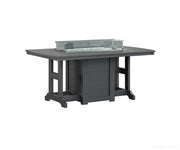 BGGCFT4472CBK-Berlin Gardens-Garden Classic 44" x 72" Rectangular Fire Table - Counter Height-Black BG-Pangaea Patio
