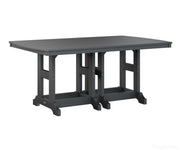 BGGCIT4472BBK-Berlin Gardens-Garden Classic 44" x 72" Rectangular Table - Bar Height-Black BG-Pangaea Patio