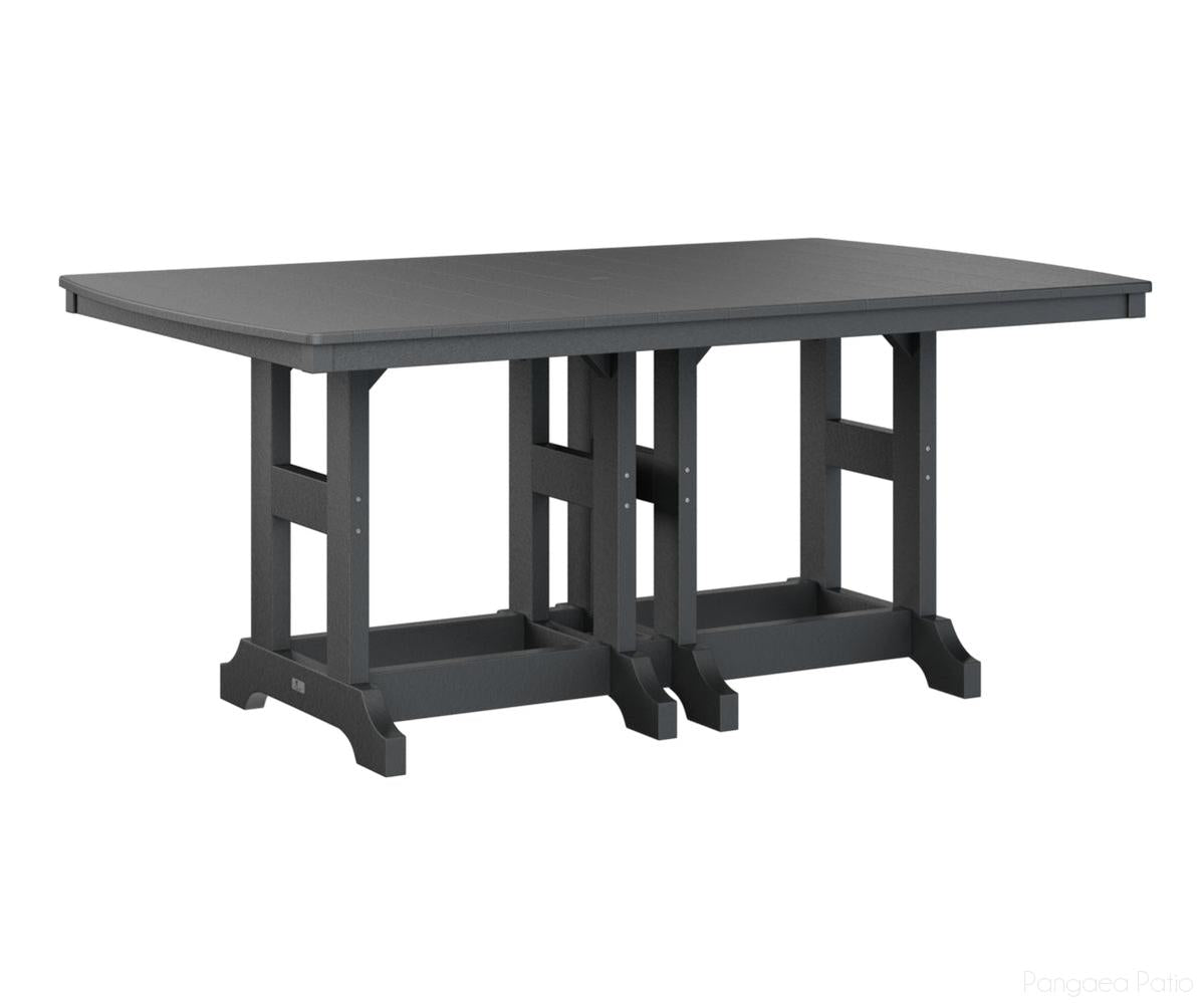 BGGCIT4472CBK-Berlin Gardens-Garden Classic 44" x 72" Rectangular Table - Counter Height-Black BG-Pangaea Patio