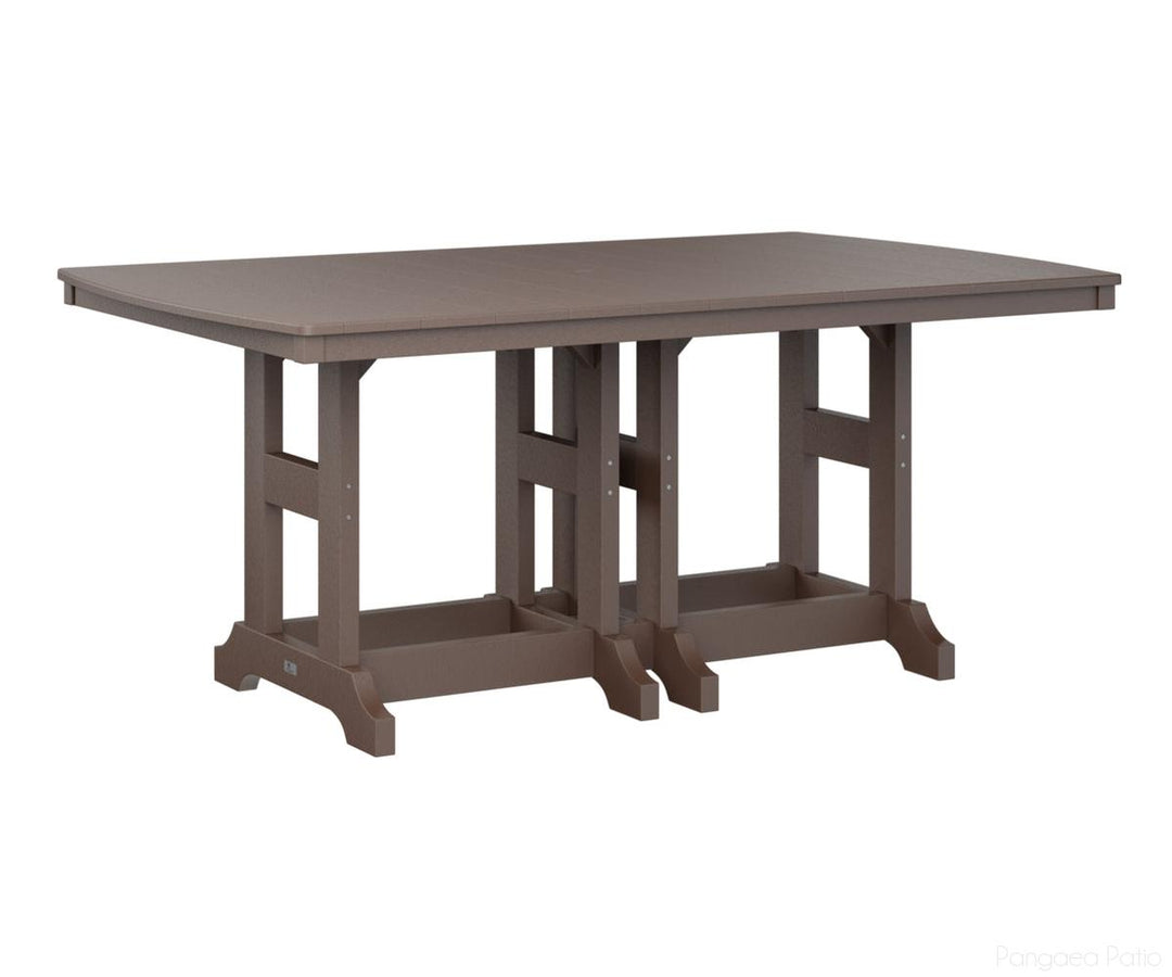BGGCIT4472CCB-Berlin Gardens-Garden Classic 44" x 72" Rectangular Table - Counter Height-Chocolate Brown BG-Pangaea Patio
