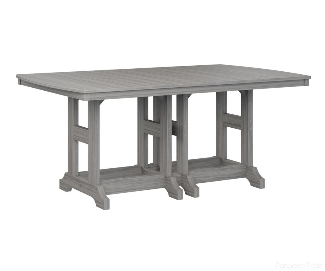 BGGCIT4472CDG-Berlin Gardens-Garden Classic 44" x 72" Rectangular Table - Counter Height-Driftwood Gray BG-Pangaea Patio