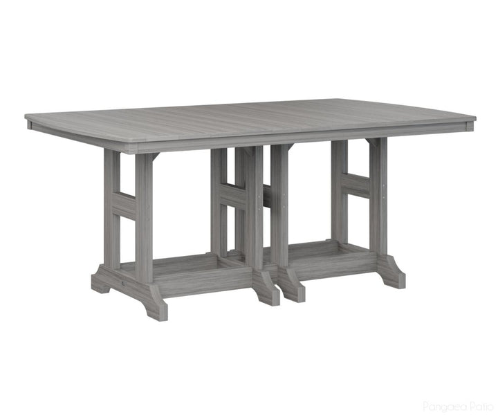 BGGCIT4472CDG-Berlin Gardens-Garden Classic 44" x 72" Rectangular Table - Counter Height-Driftwood Gray BG-Pangaea Patio