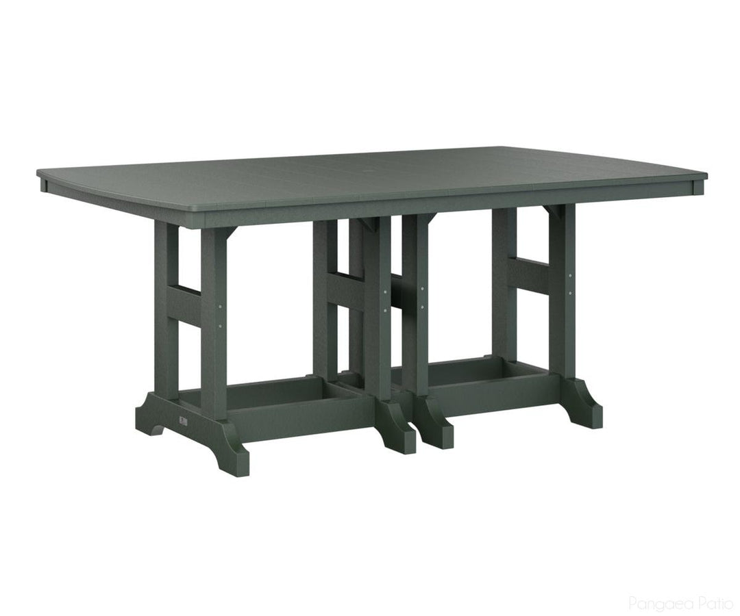 BGGCIT4472CGN-Berlin Gardens-Garden Classic 44" x 72" Rectangular Table - Counter Height-Green BG-Pangaea Patio