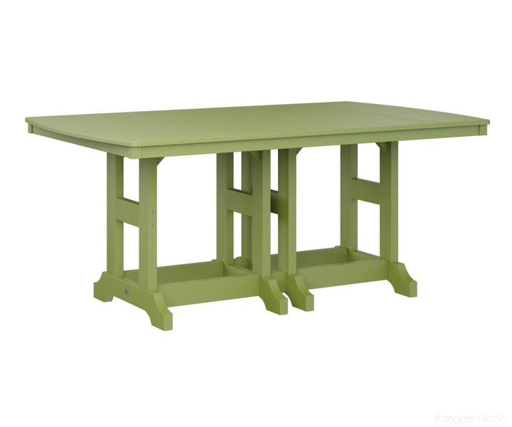 BGGCIT4472CKG-Berlin Gardens-Garden Classic 44" x 72" Rectangular Table - Counter Height-Kiwi Green BG-Pangaea Patio