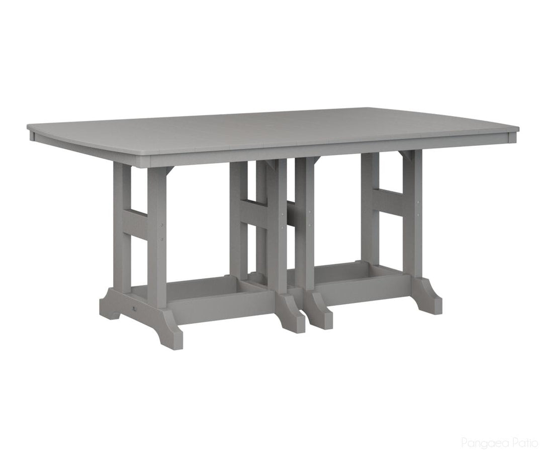 BGGCIT4472CLG-Berlin Gardens-Garden Classic 44" x 72" Rectangular Table - Counter Height-Light Gray BG-Pangaea Patio