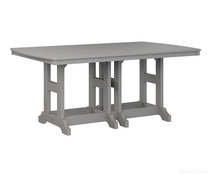 BGGCIT4472CLG-Berlin Gardens-Garden Classic 44" x 72" Rectangular Table - Counter Height-Light Gray BG-Pangaea Patio