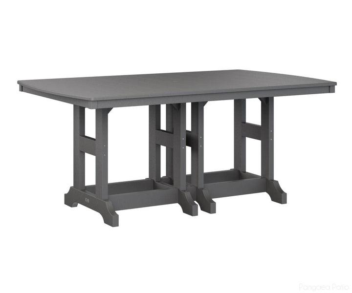 BGGCIT4472CSG-Berlin Gardens-Garden Classic 44" x 72" Rectangular Table - Counter Height-Smoke Gray BG-Pangaea Patio