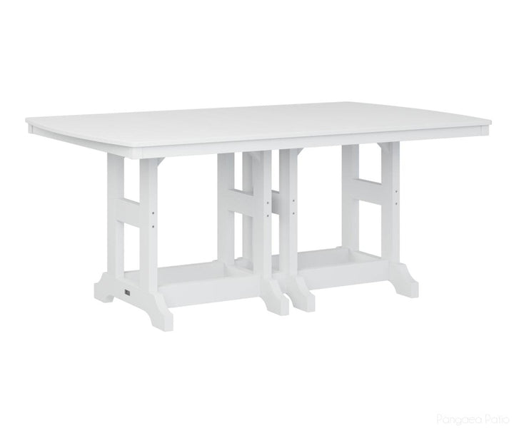 BGGCIT4472CWH-Berlin Gardens-Garden Classic 44" x 72" Rectangular Table - Counter Height-White BG-Pangaea Patio