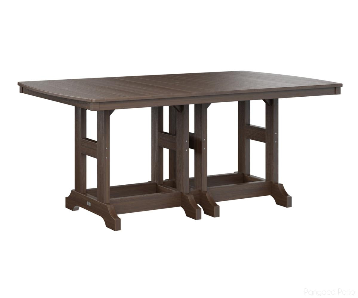 BGGCIT4472DBW-Berlin Gardens-Garden Classic 44" x 72" Rectangular Table - Dining Height-Brazilian Walnut BG-Pangaea Patio