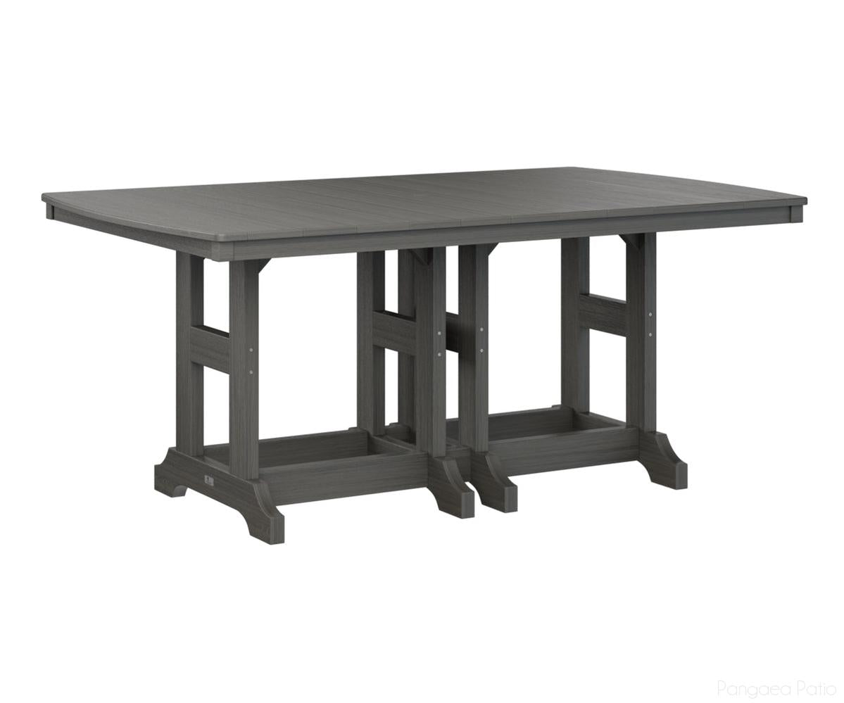 BGGCIT4472DCG-Berlin Gardens-Garden Classic 44" x 72" Rectangular Table - Dining Height-Coastal Gray BG-Pangaea Patio