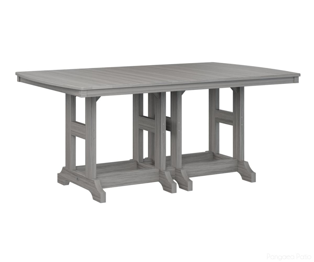BGGCIT4472DDG-Berlin Gardens-Garden Classic 44" x 72" Rectangular Table - Dining Height-Driftwood Gray BG-Pangaea Patio