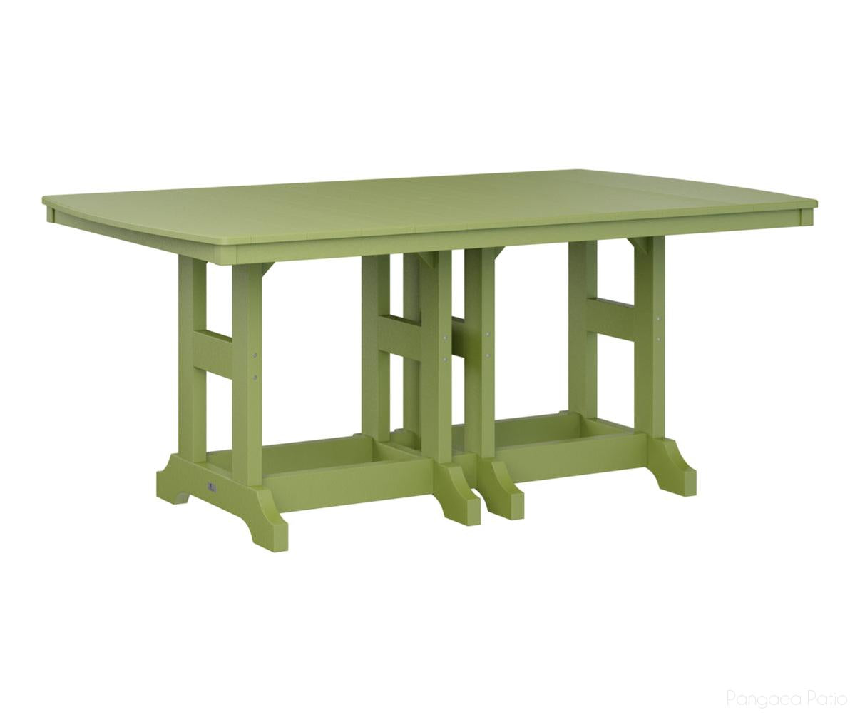 BGGCIT4472DKG-Berlin Gardens-Garden Classic 44" x 72" Rectangular Table - Dining Height-Kiwi Green BG-Pangaea Patio