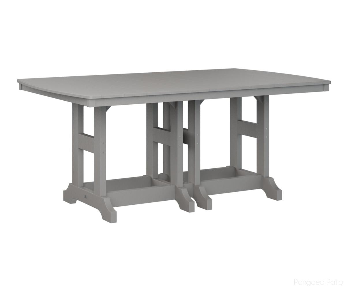 BGGCIT4472DLG-Berlin Gardens-Garden Classic 44" x 72" Rectangular Table - Dining Height-Light Gray BG-Pangaea Patio