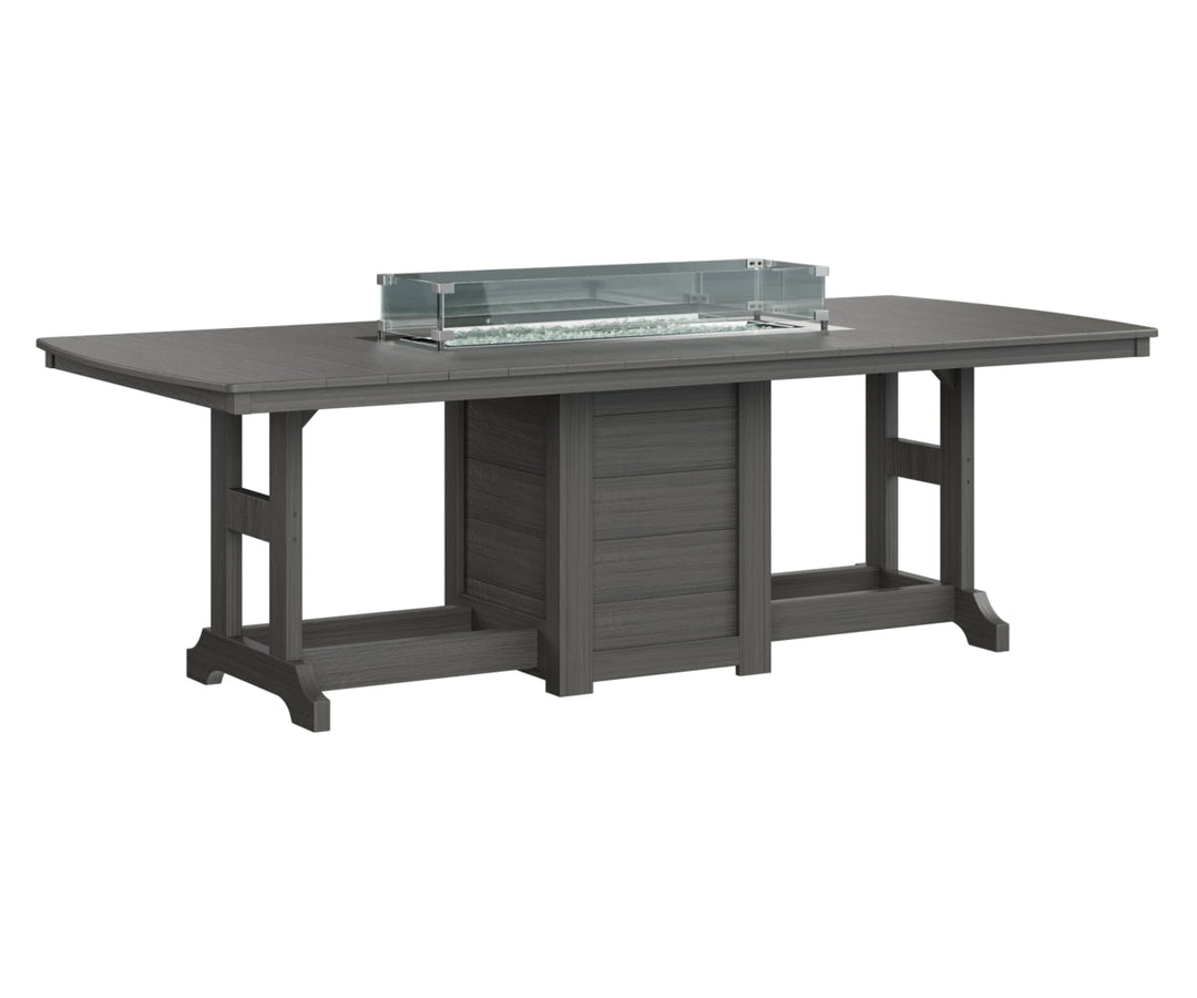 BGGCFT4496DCG-Berlin Gardens-Garden Classic 44" x 96" Rectangular Fire Dining Table-Pangaea Patio