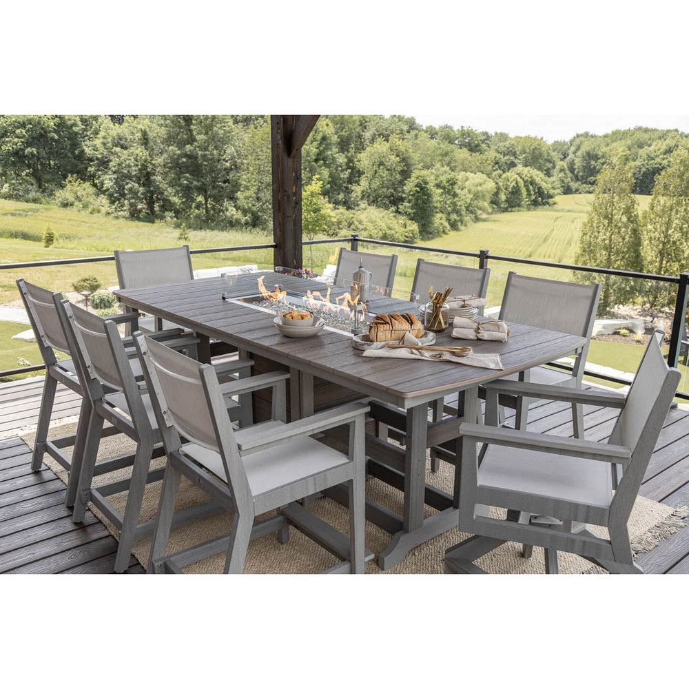 Garden Classic 44" x 96" Rectangular Fire Dining Table-Berlin Gardens-Pangaea Patio