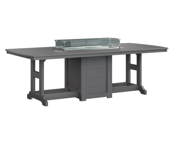 BGGCFT4496DSG-Berlin Gardens-Garden Classic 44" x 96" Rectangular Fire Dining Table-Pangaea Patio