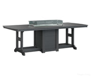 BGGCFT4496CBK-Berlin Gardens-Garden Classic 44" x 96" Rectangular Fire Table - Counter Height-Black BG-Pangaea Patio
