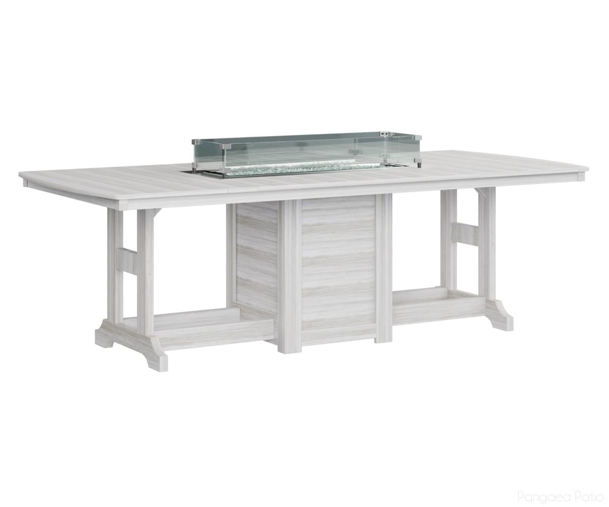 BGGCFT4496CSE-Berlin Gardens-Garden Classic 44" x 96" Rectangular Fire Table - Counter Height-Seashell BG-Pangaea Patio