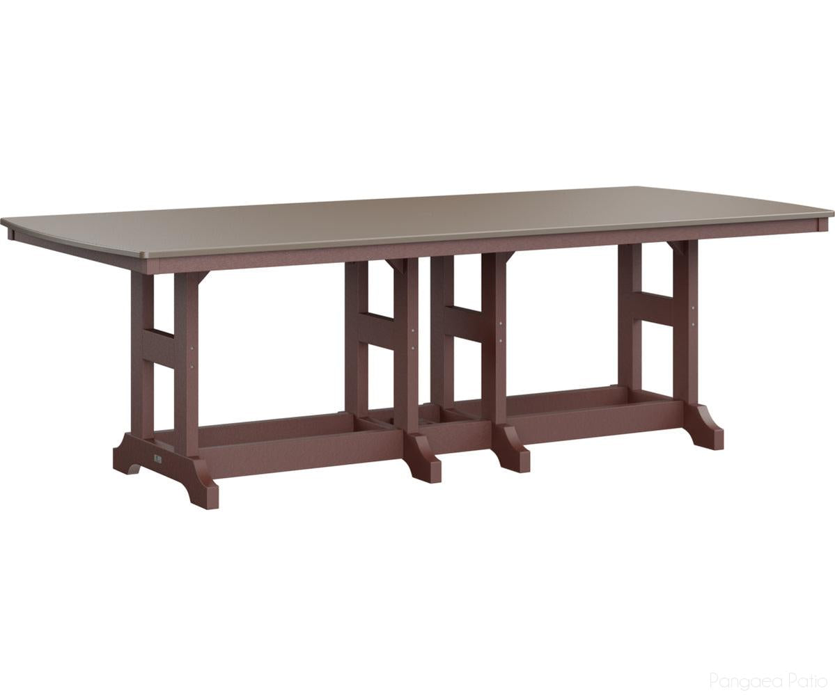 BGGCHF4496BBZBY-Berlin Gardens-Garden Classic 44" x 96" Rectangular Table - Hammered Top - Bar Height-Bronze BG-Burgundy BG-Pangaea Patio