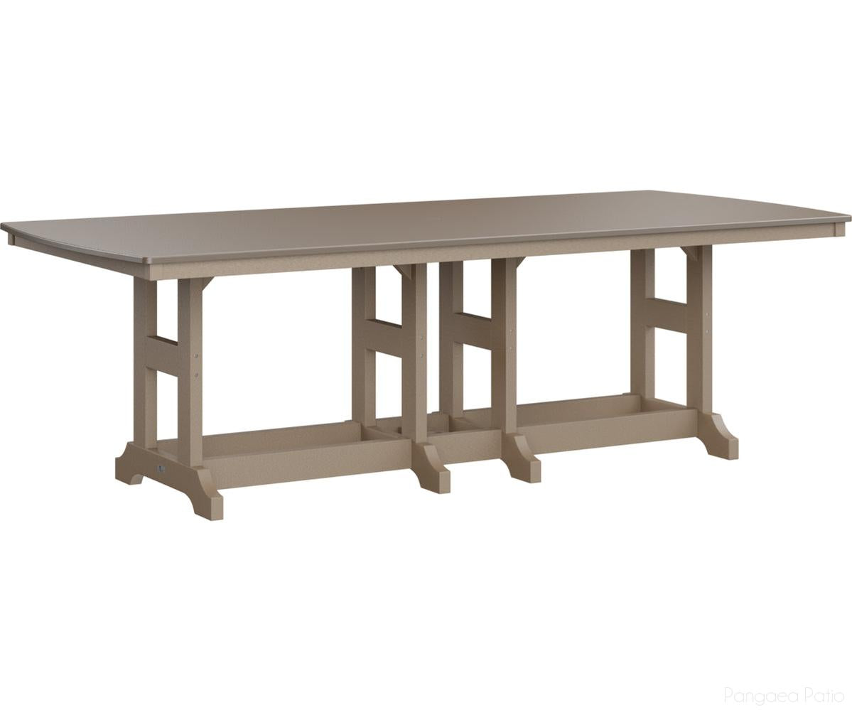 BGGCHF4496BBZWW-Berlin Gardens-Garden Classic 44" x 96" Rectangular Table - Hammered Top - Bar Height-Bronze BG-Weatherwood BG-Pangaea Patio