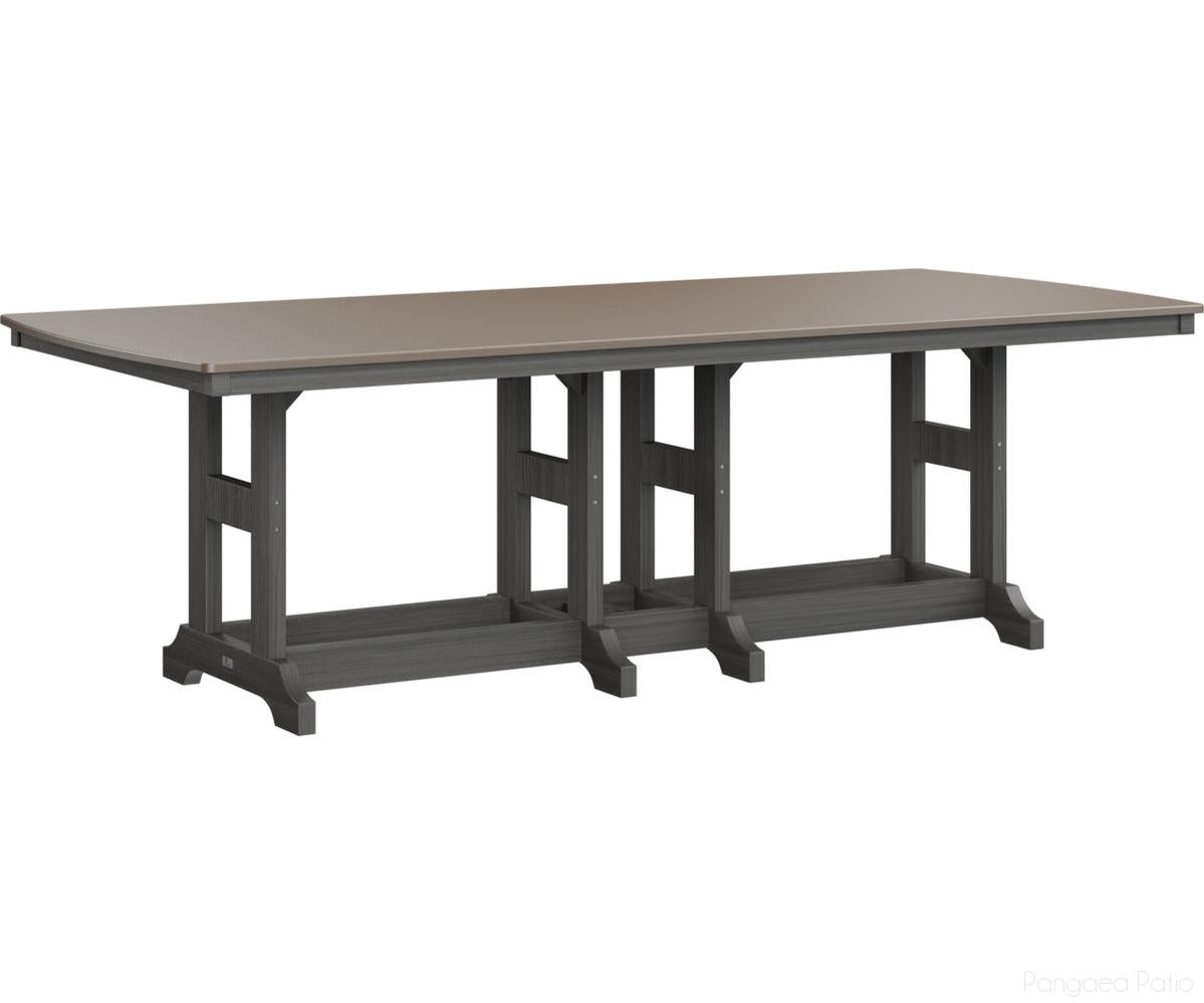BGGCHF4496CBZCG-Berlin Gardens-Garden Classic 44" x 96" Rectangular Table - Hammered Top - Counter Height-Bronze BG-Coastal Gray BG-Pangaea Patio