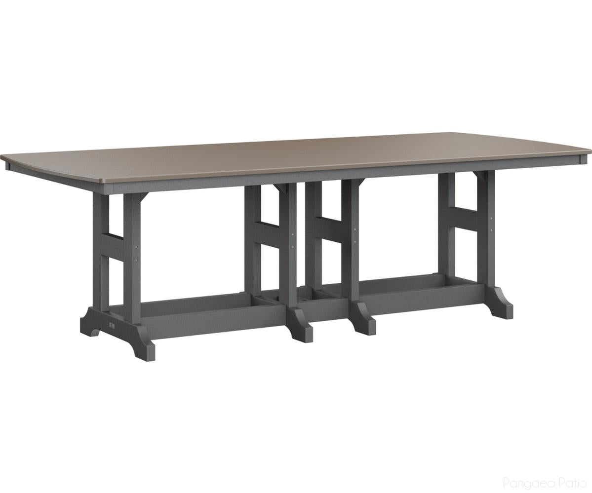 BGGCHF4496CBZSG-Berlin Gardens-Garden Classic 44" x 96" Rectangular Table - Hammered Top - Counter Height-Bronze BG-Smoke Gray BG-Pangaea Patio