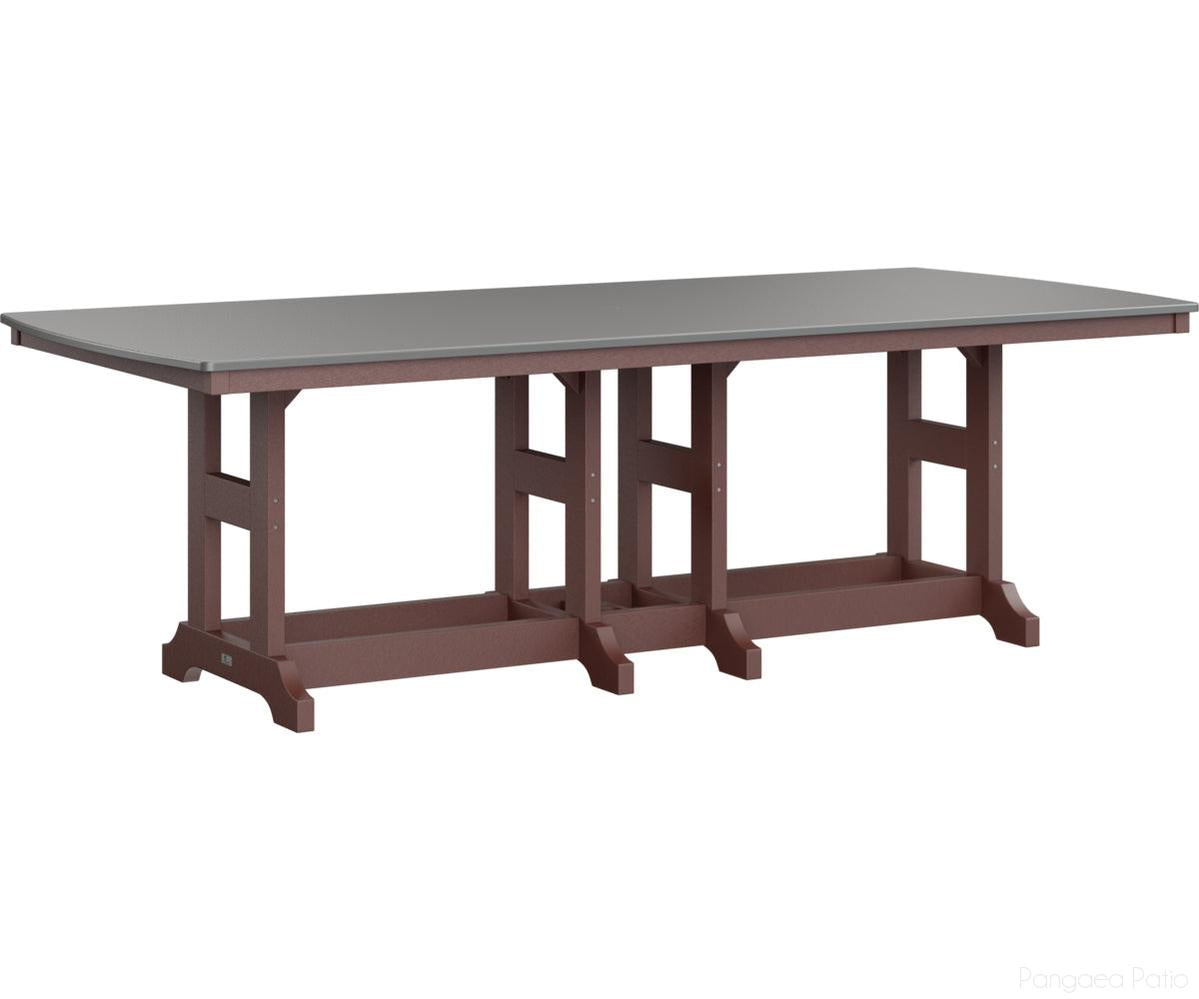 BGGCHF4496CSTBY-Berlin Gardens-Garden Classic 44" x 96" Rectangular Table - Hammered Top - Counter Height-Stainless BG-Burgundy BG-Pangaea Patio