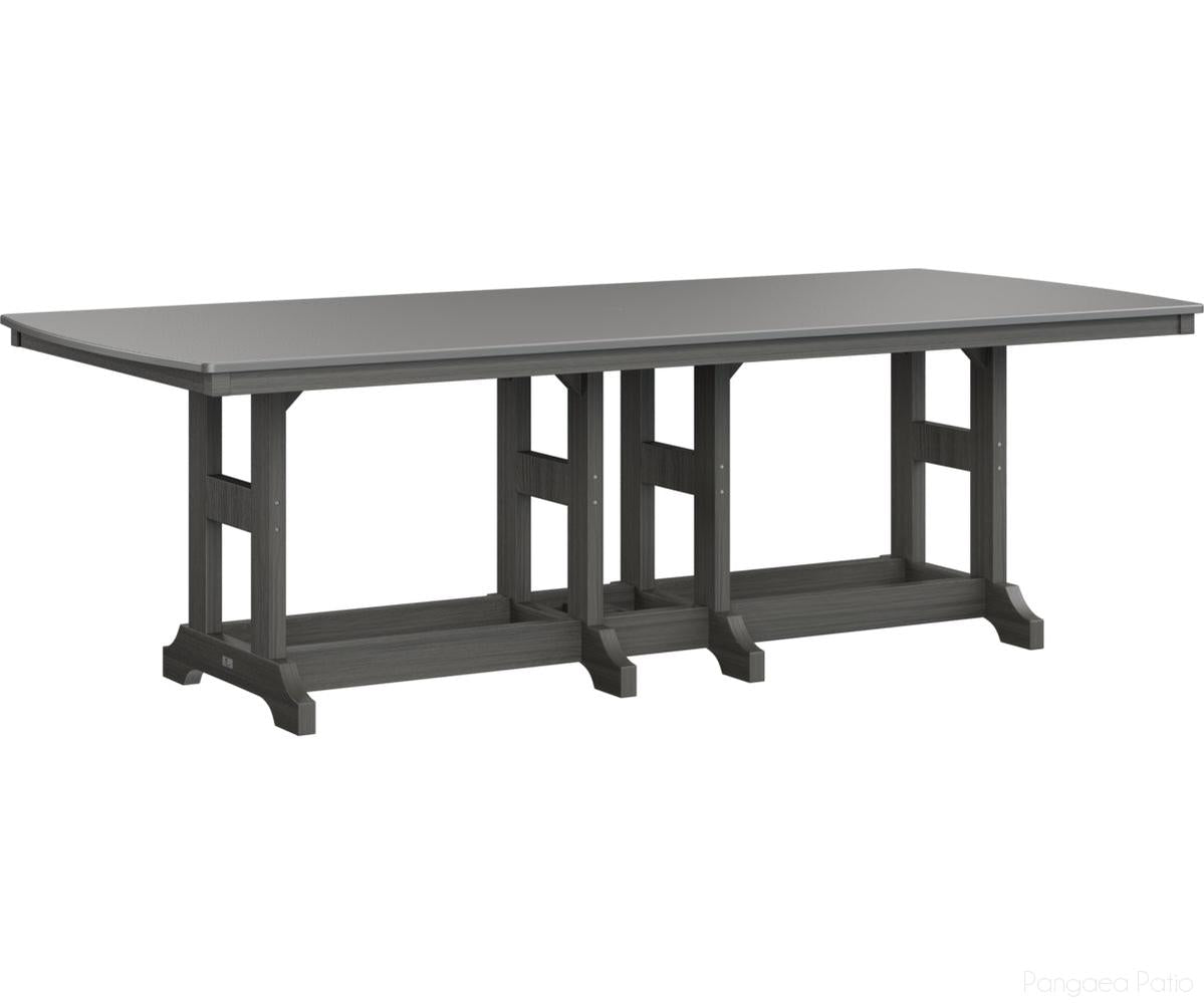 BGGCHF4496CSTCG-Berlin Gardens-Garden Classic 44" x 96" Rectangular Table - Hammered Top - Counter Height-Stainless BG-Coastal Gray BG-Pangaea Patio
