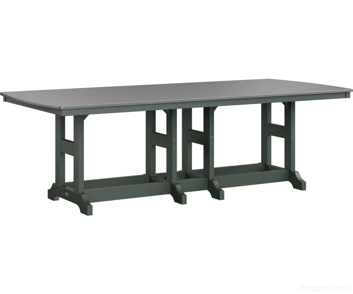 BGGCHF4496CSTGN-Berlin Gardens-Garden Classic 44" x 96" Rectangular Table - Hammered Top - Counter Height-Stainless BG-Green BG-Pangaea Patio