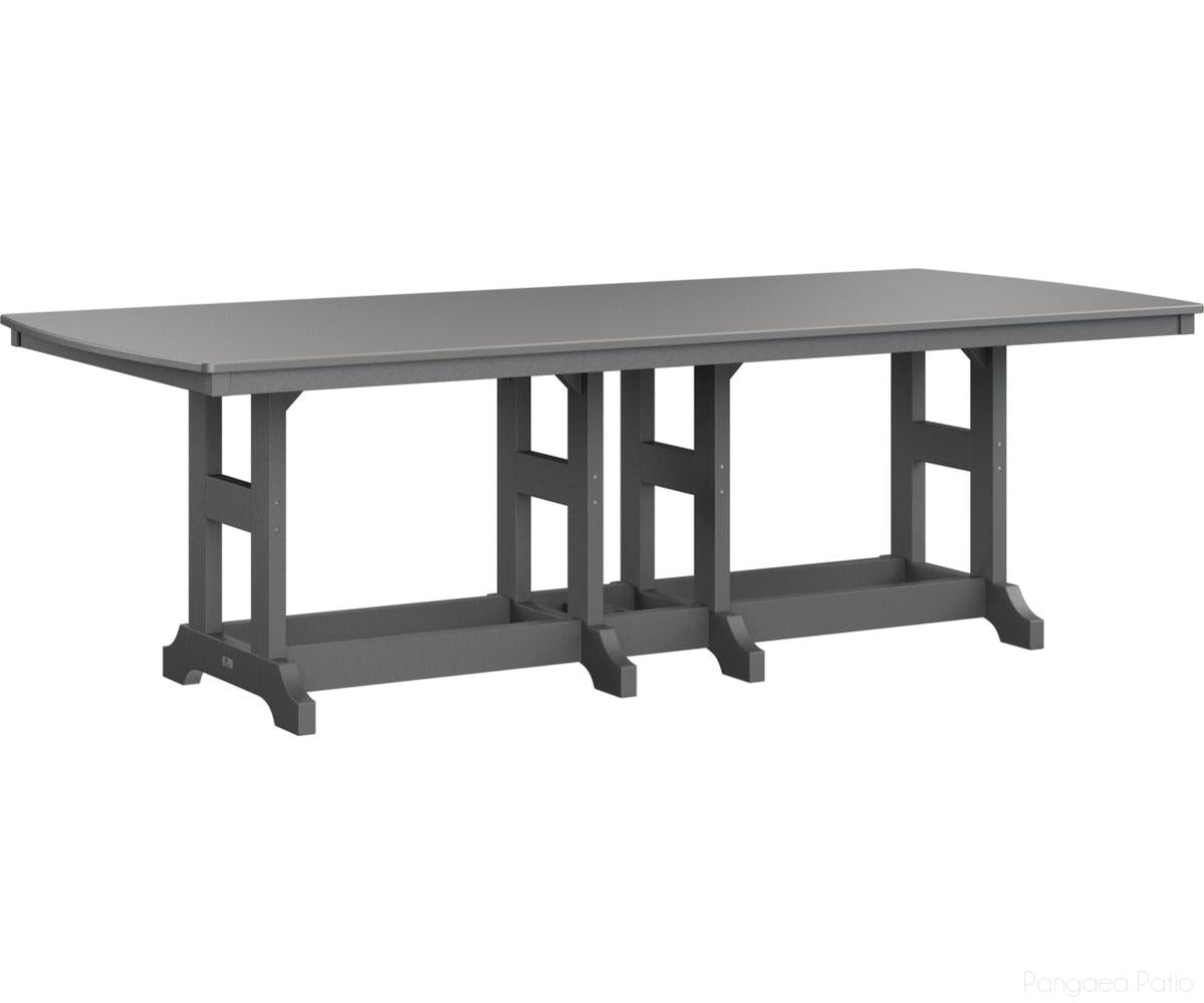 BGGCHF4496CSTSG-Berlin Gardens-Garden Classic 44" x 96" Rectangular Table - Hammered Top - Counter Height-Stainless BG-Smoke Gray BG-Pangaea Patio