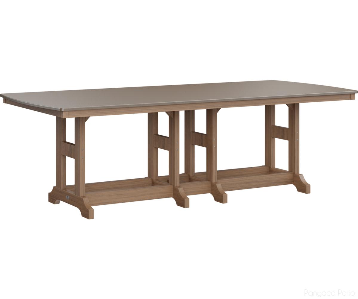 BGGCHF4496DBZAM-Berlin Gardens-Garden Classic 44" x 96" Rectangular Table - Hammered Top - Dining Height-Bronze BG-Antique Mahogany BG-Pangaea Patio