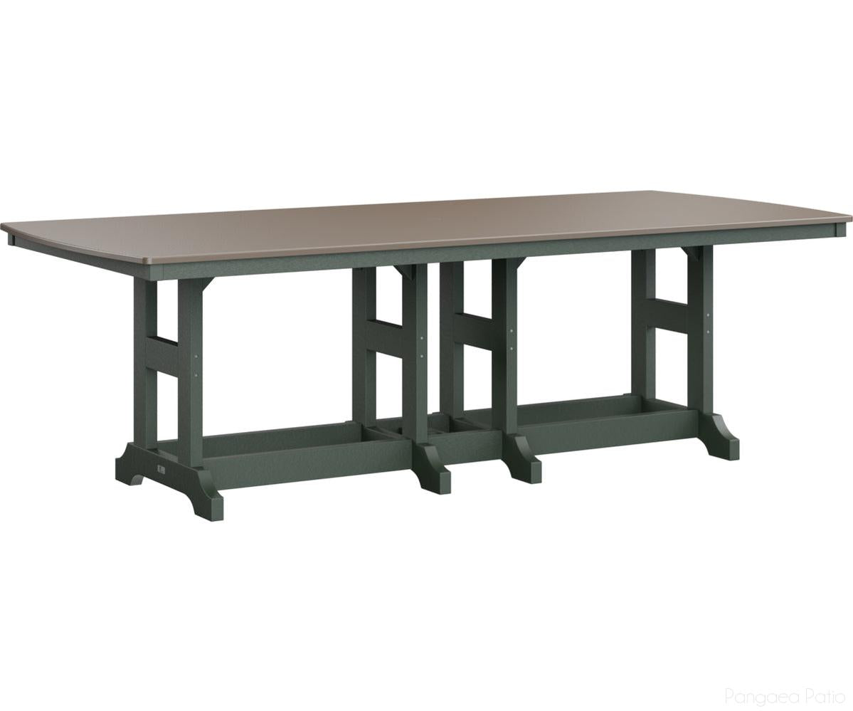 BGGCHF4496DBZGN-Berlin Gardens-Garden Classic 44" x 96" Rectangular Table - Hammered Top - Dining Height-Bronze BG-Green BG-Pangaea Patio