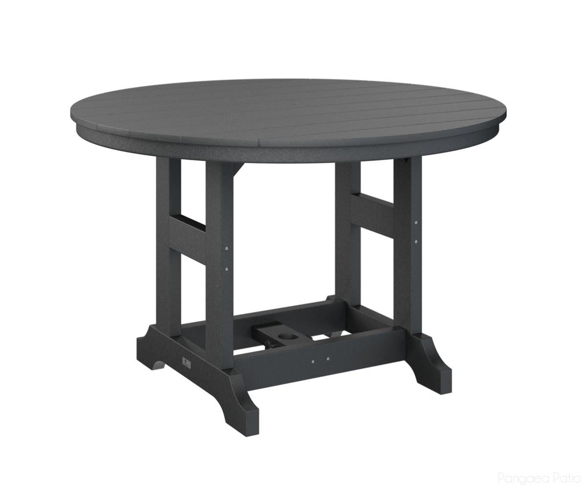 BGGCDT0048BBK-Berlin Gardens-Garden Classic 48" Round Table - Bar Height-Black BG-Pangaea Patio