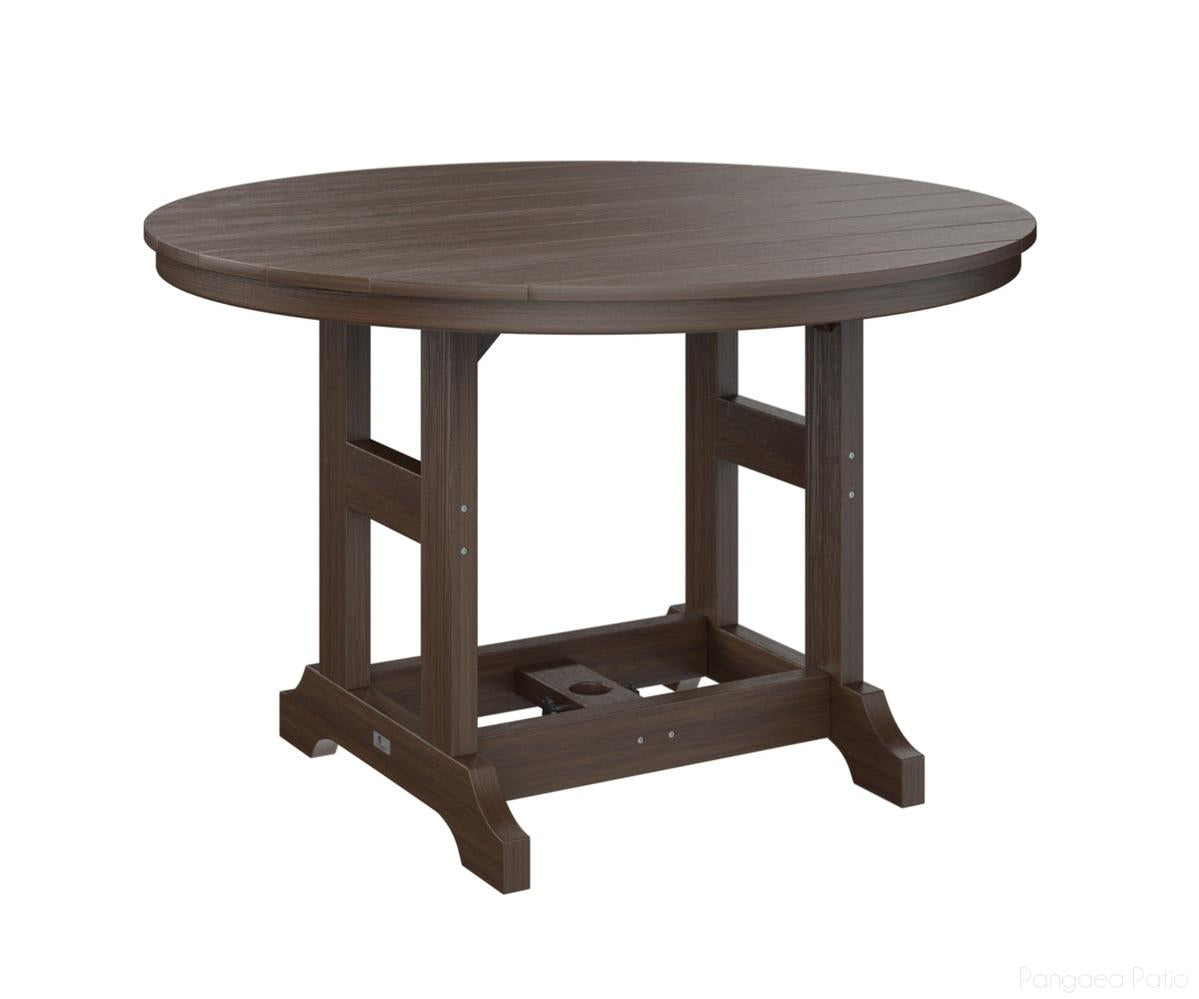 BGGCDT0048BBW-Berlin Gardens-Garden Classic 48" Round Table - Bar Height-Brazilian Walnut BG-Pangaea Patio