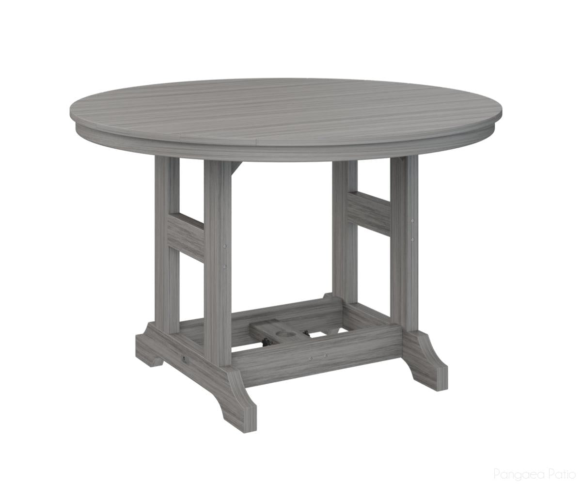 BGGCDT0048BDG-Berlin Gardens-Garden Classic 48" Round Table - Bar Height-Driftwood Gray BG-Pangaea Patio